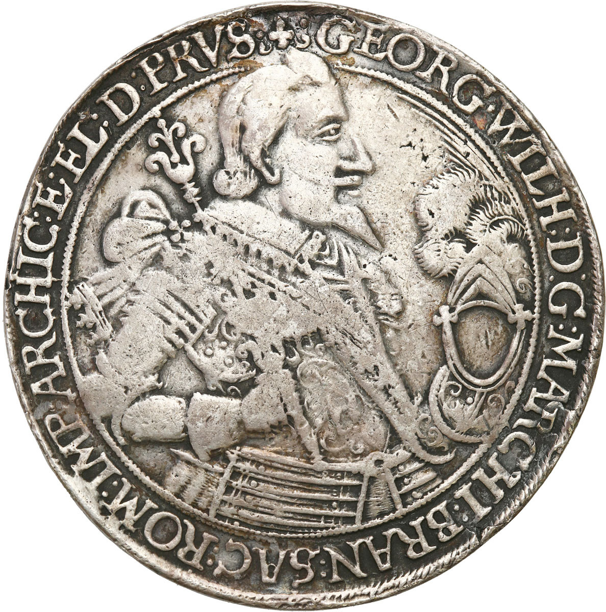 Prusy Książęce, Jerzy Wilhelm (1619-1640). Talar 1636, Królewiec